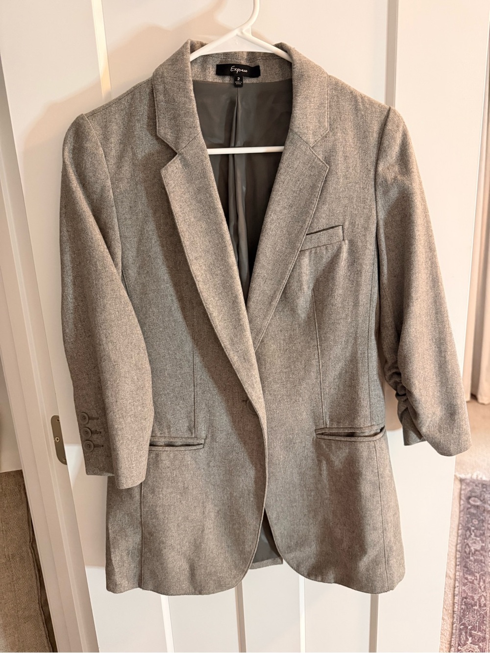 Express Tailored Light Gray Women's Blazer
